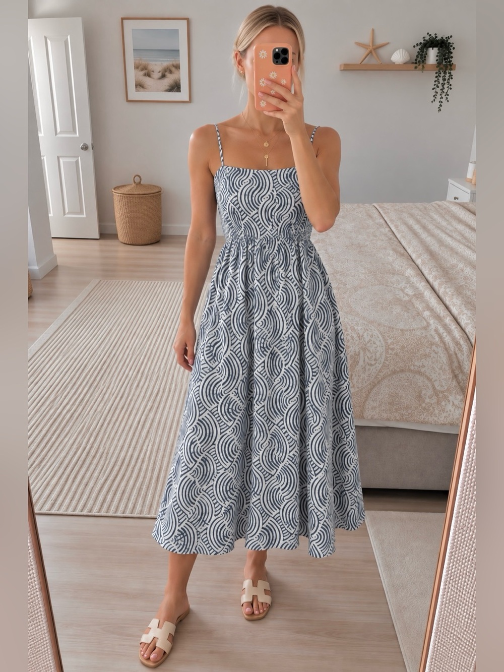 Blue waves dress